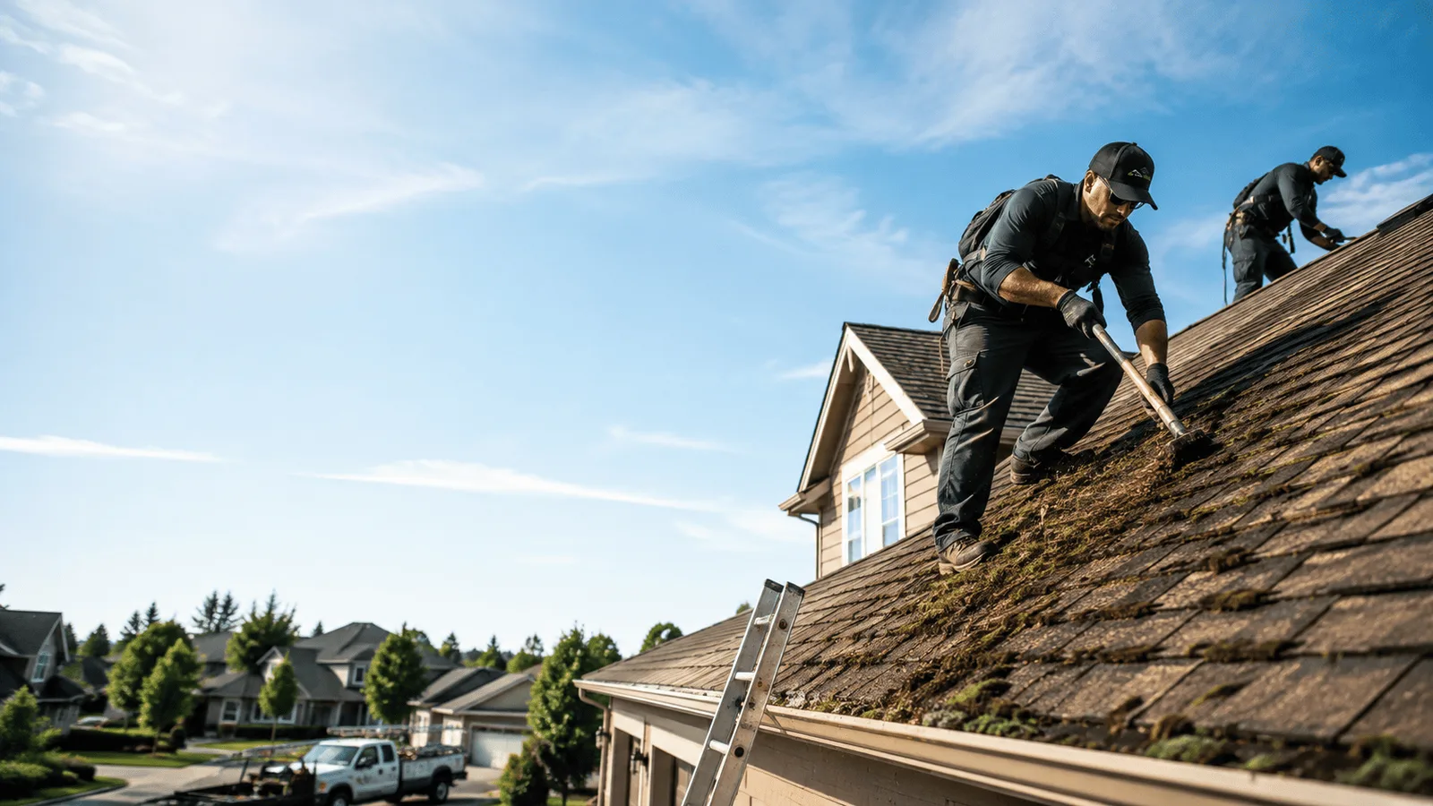 Roof Moss Removal in Thayer, IL near me